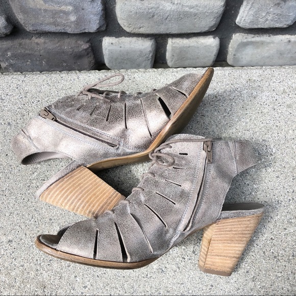 Paul Green Cosmo Leather Lace-Up Sandal sz 10 - Picture 4 of 8